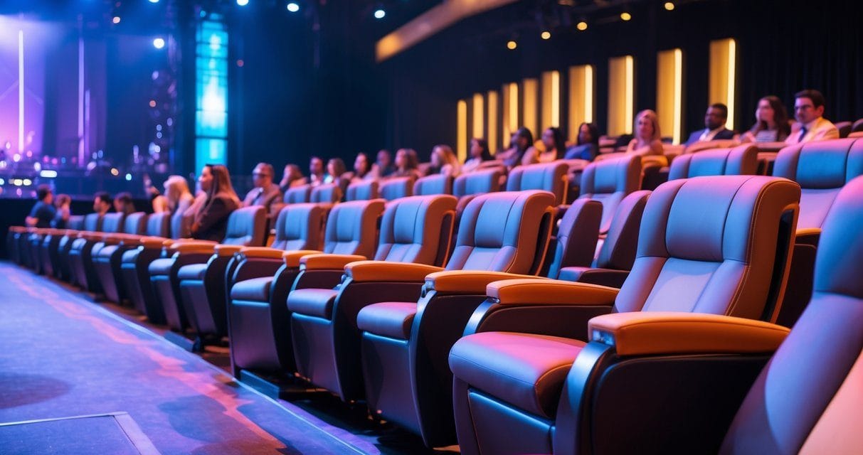 Siddepladser der løfter oplevelsen til events og shows