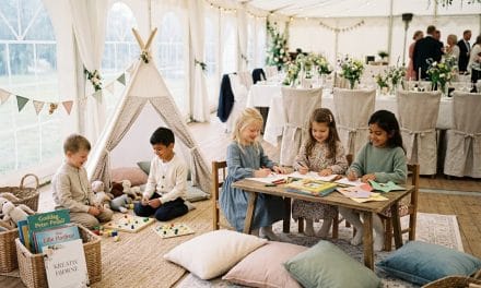 Giv de yngste gæster deres eget frirum til bryllupsfesten i telt